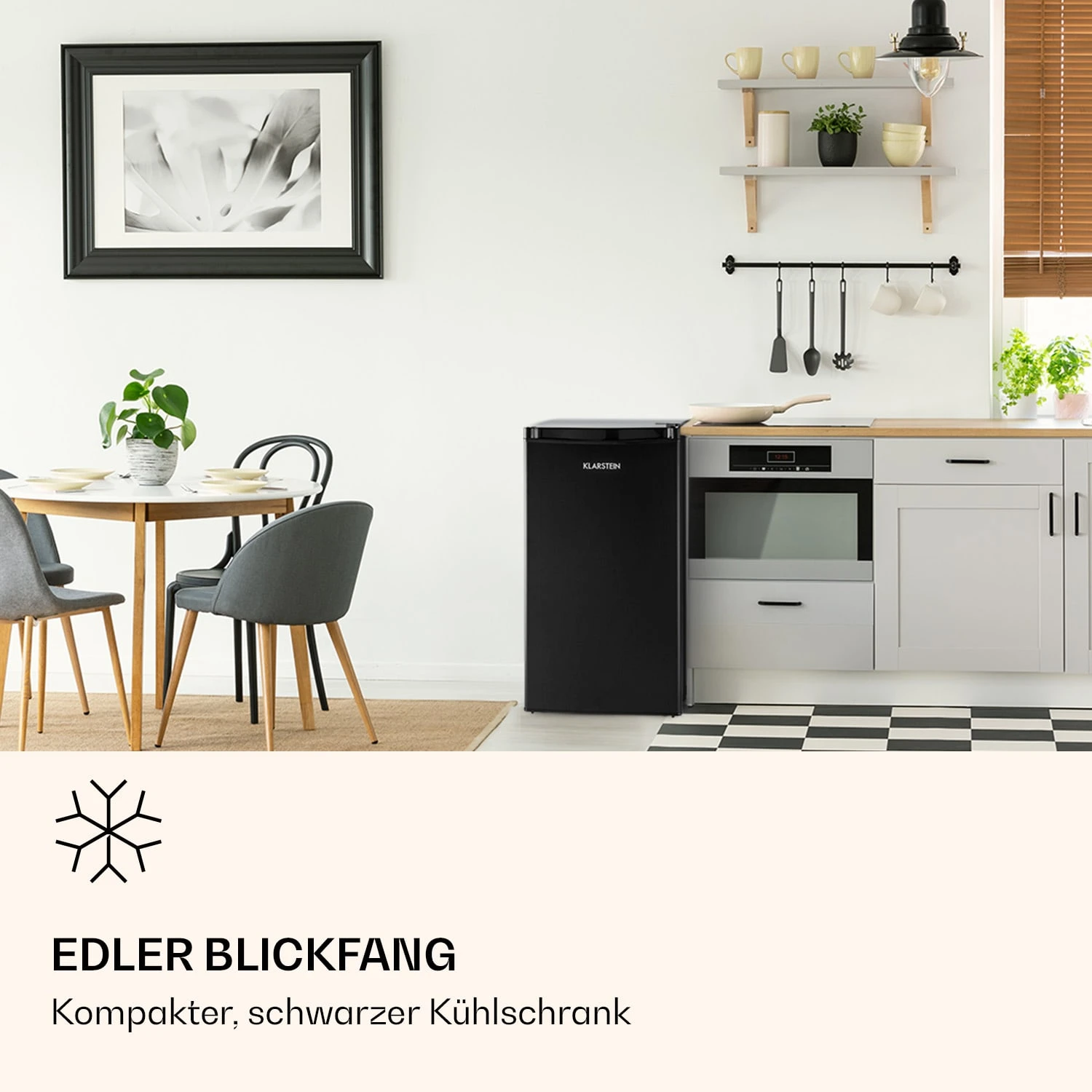 Obsidian Kühlschrank 90 Liter Gemüsefach – Bild 2