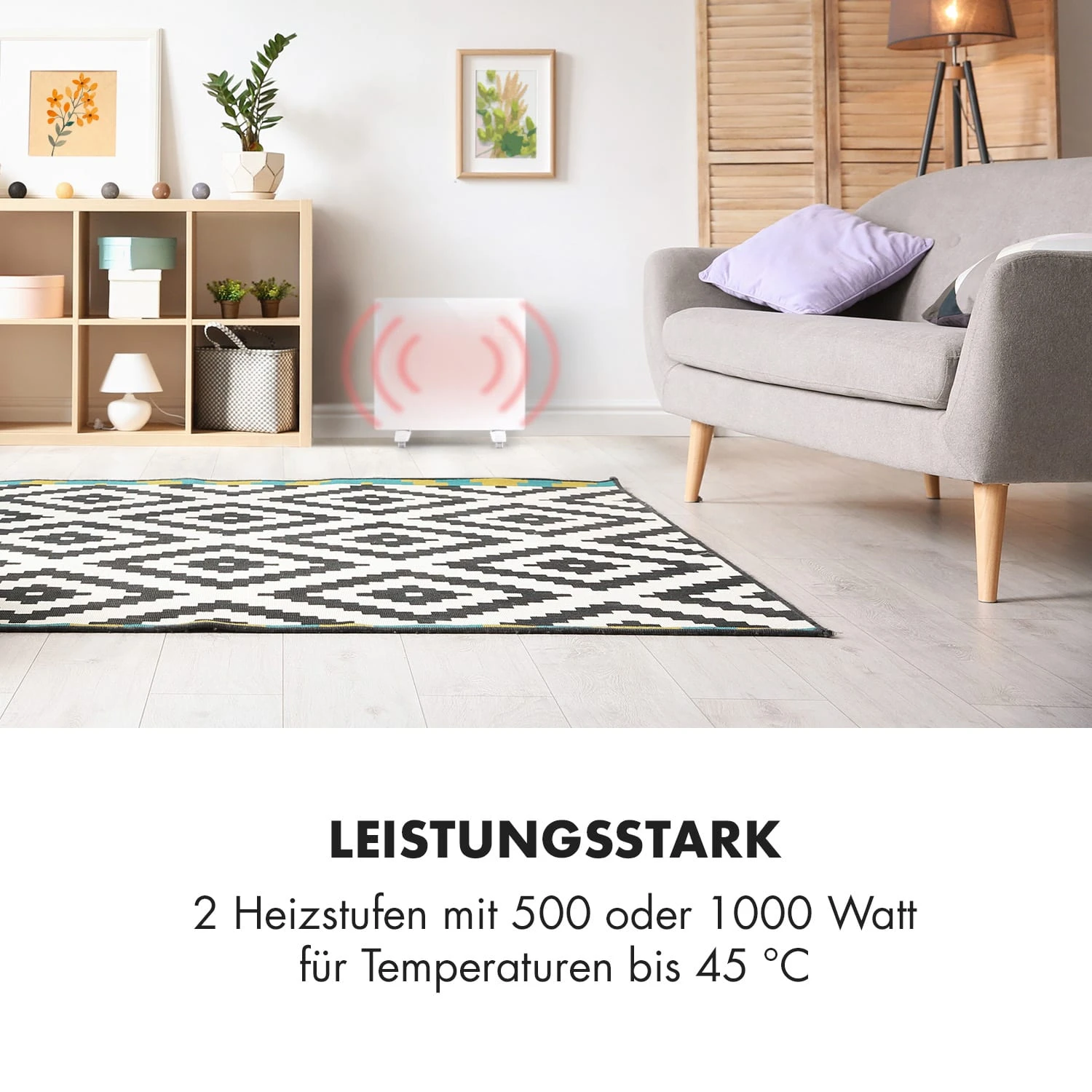 Bornholm Single Smart Konvektionsheizgerät 1000 W App-Steuerung – Bild 2