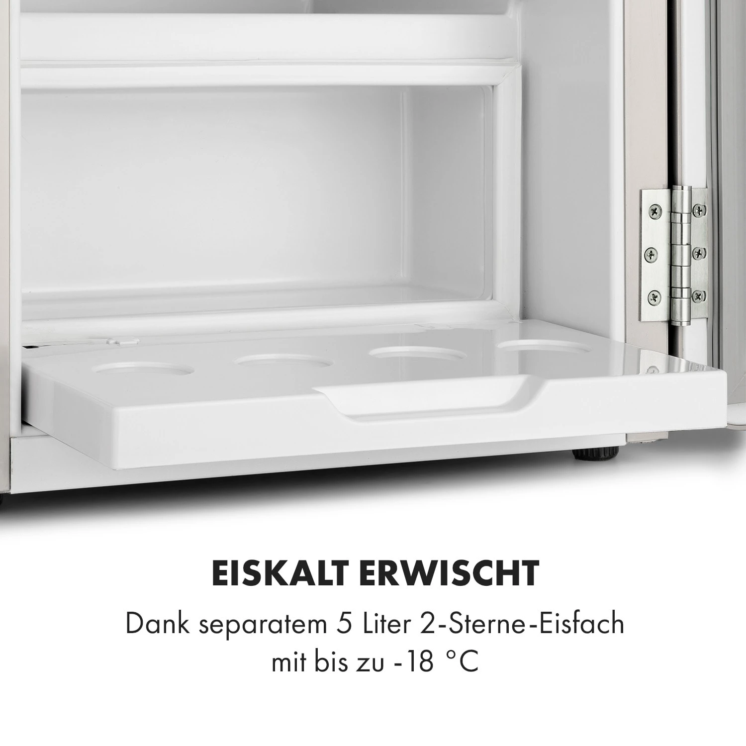 Audrey Mini 2in1 Kühlschrank EEC F Gefrierfach LED – Bild 4
