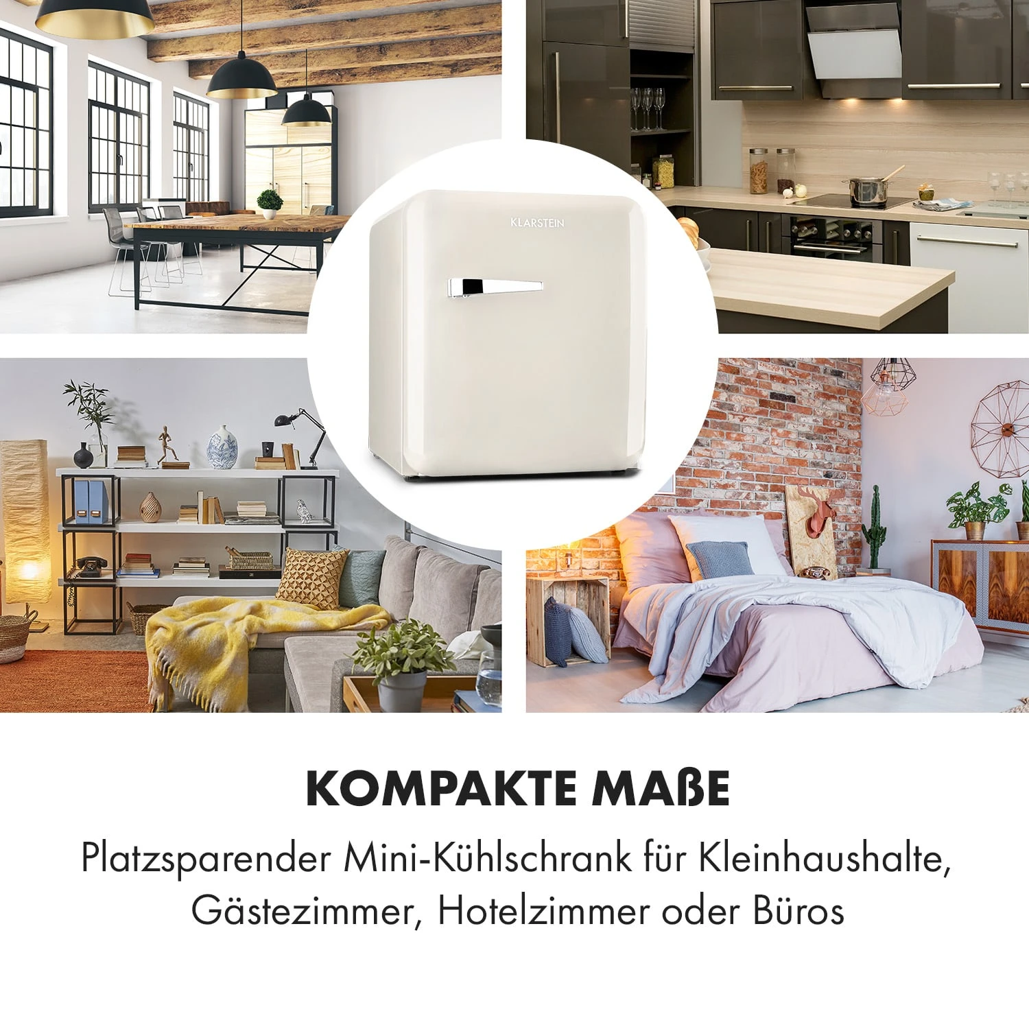 Audrey Mini 2in1 Kühlschrank EEC F Gefrierfach LED – Bild 7