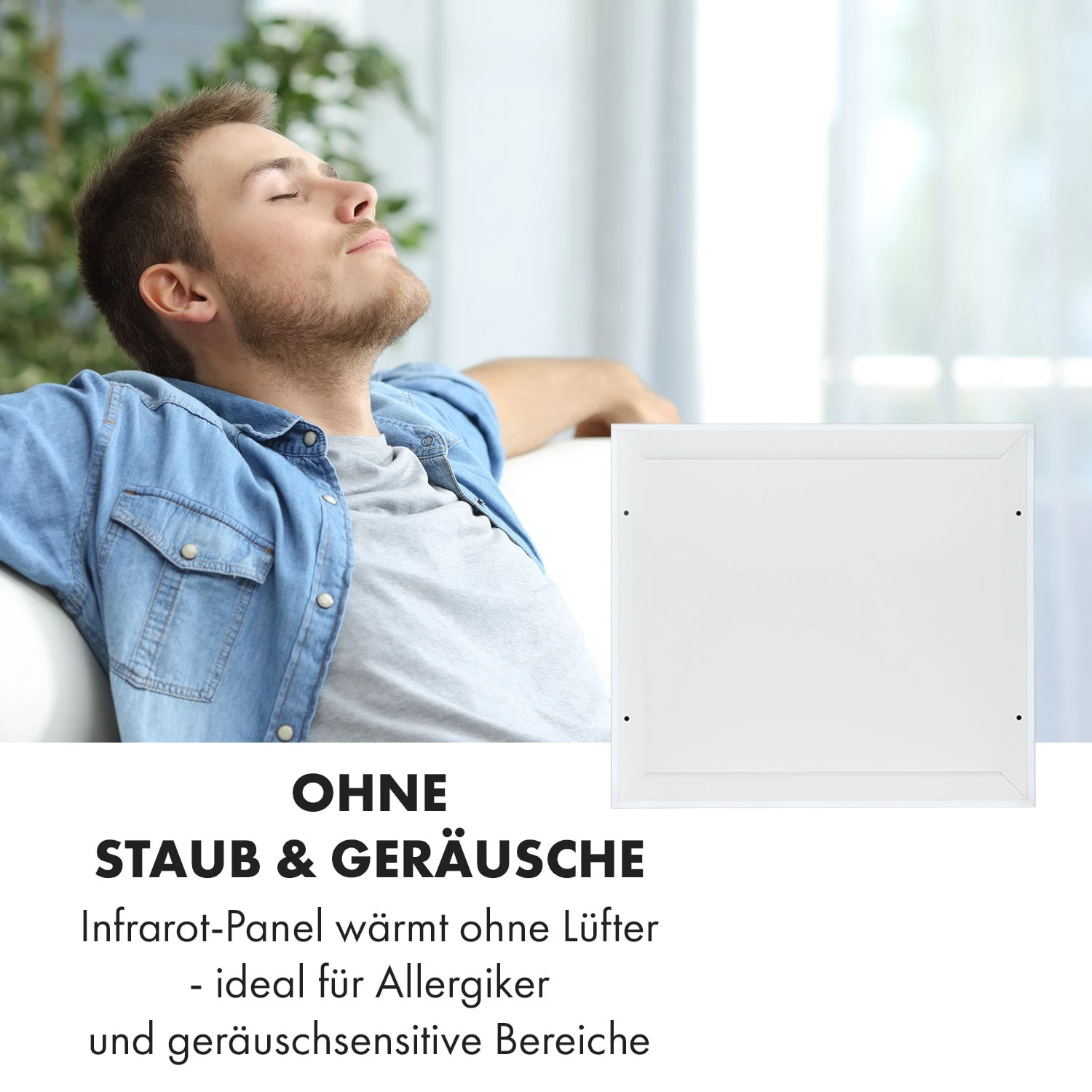 Midnight Sun Decken-Infrarotheizung 70,5 X 70,5 Cm 350 W – Bild 8