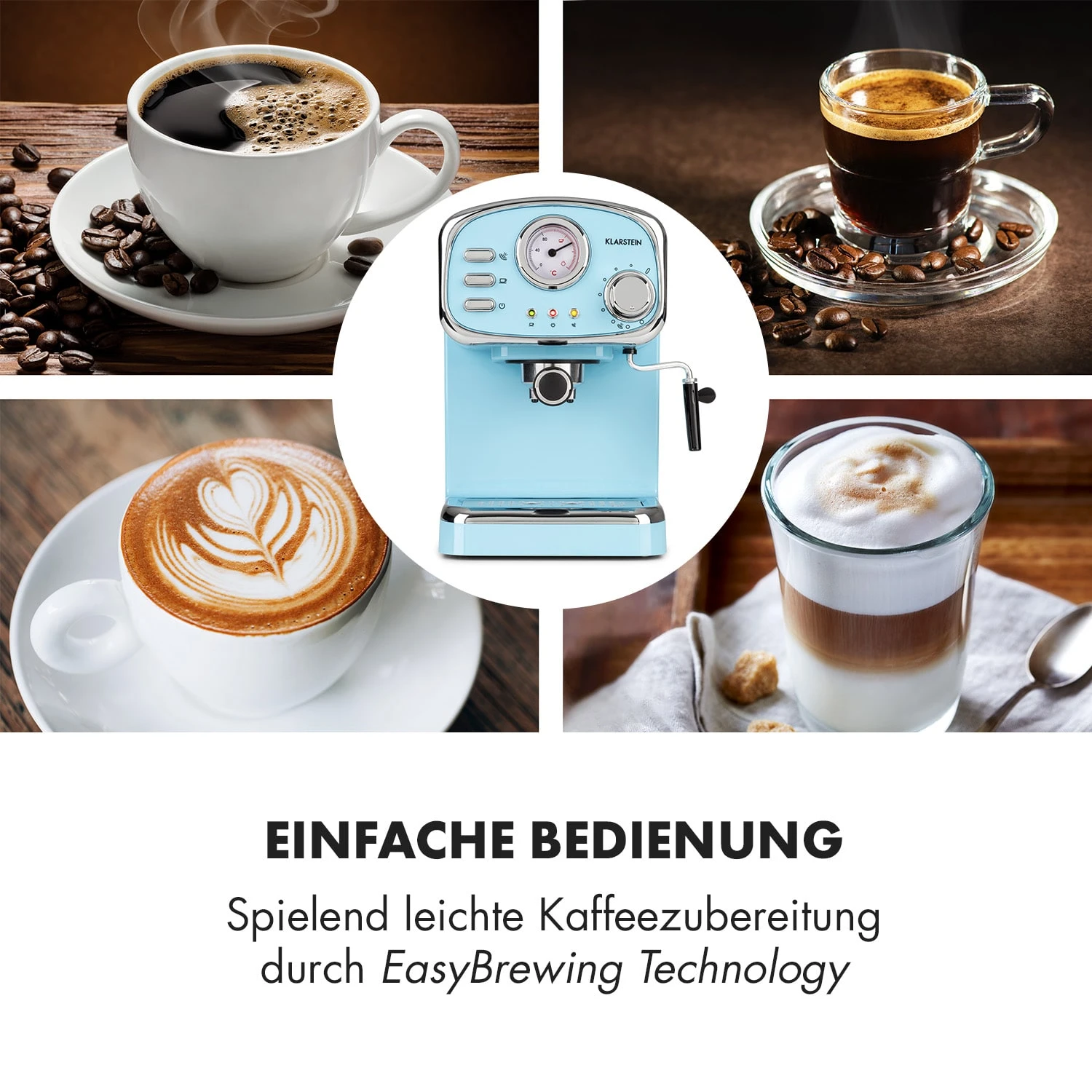 Espressionata Gusto Espressomaschine 1100W 15 Bar Druck – Bild 4