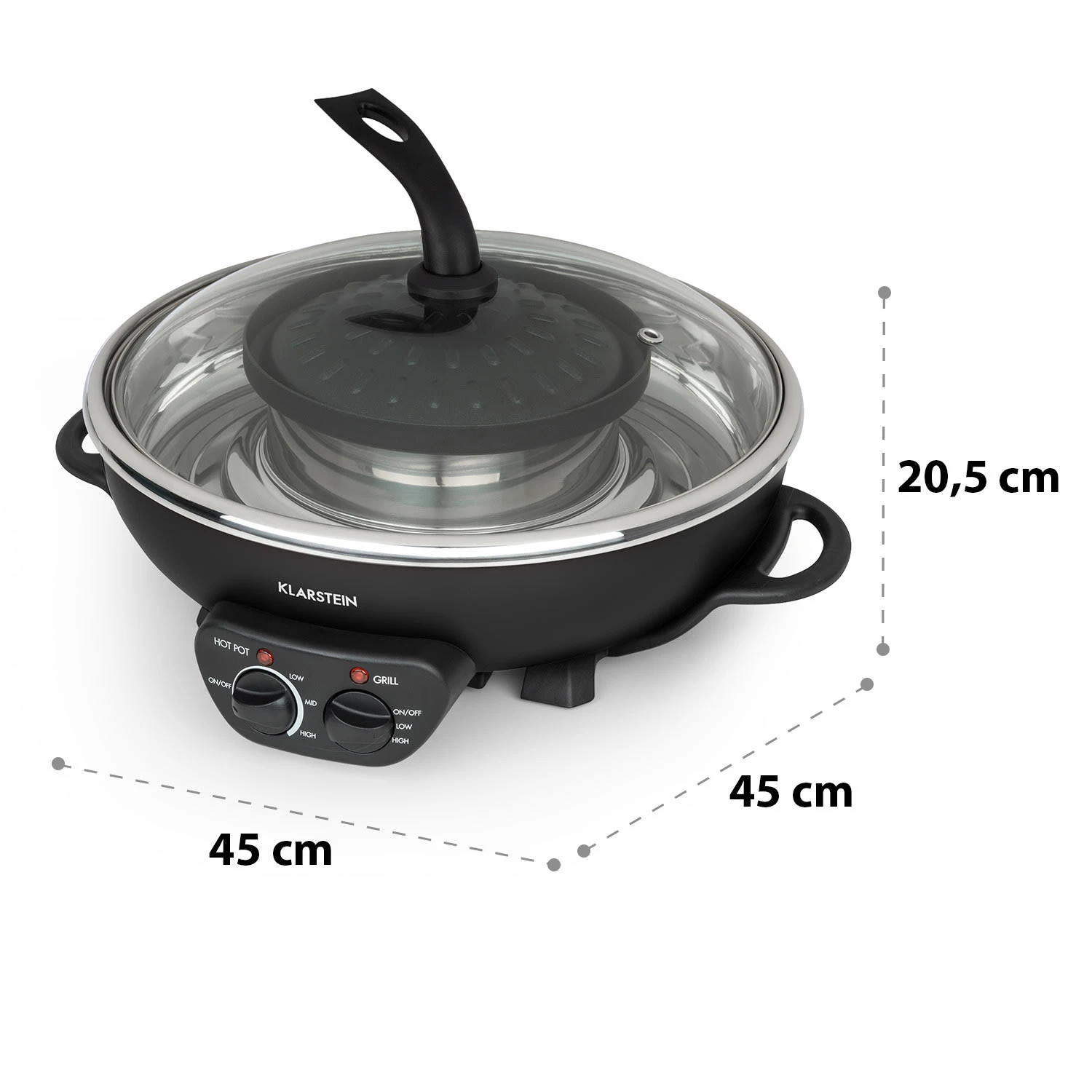 Szechuan 2-in-1 Hot Pot Und Grillplatte 5l Vol. 1350 / 600 W – Bild 9