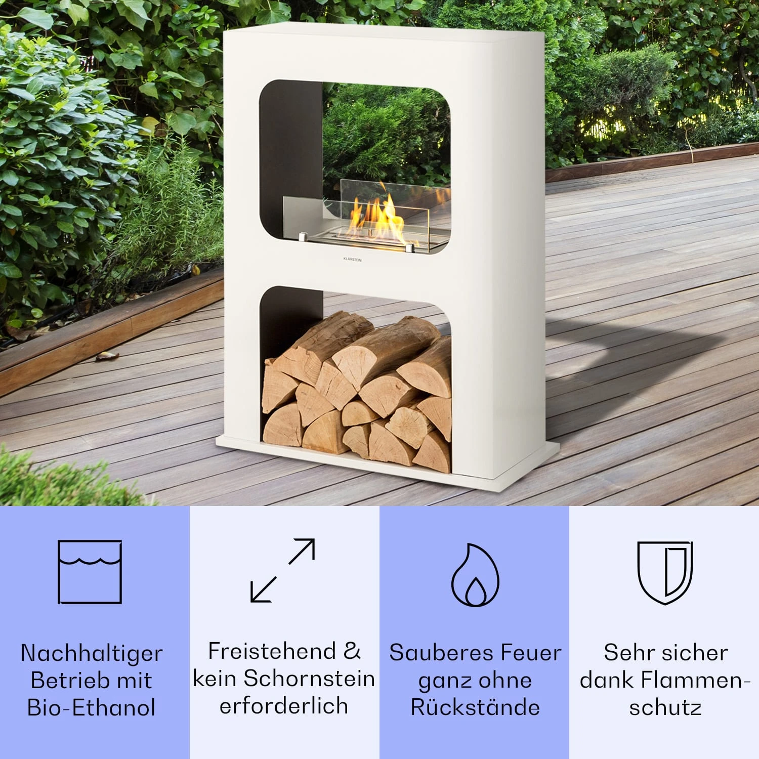 Phantasma Peña Ethanol-Kamin Rauch- & Geruchlos Bio-Ethanol – Bild 3