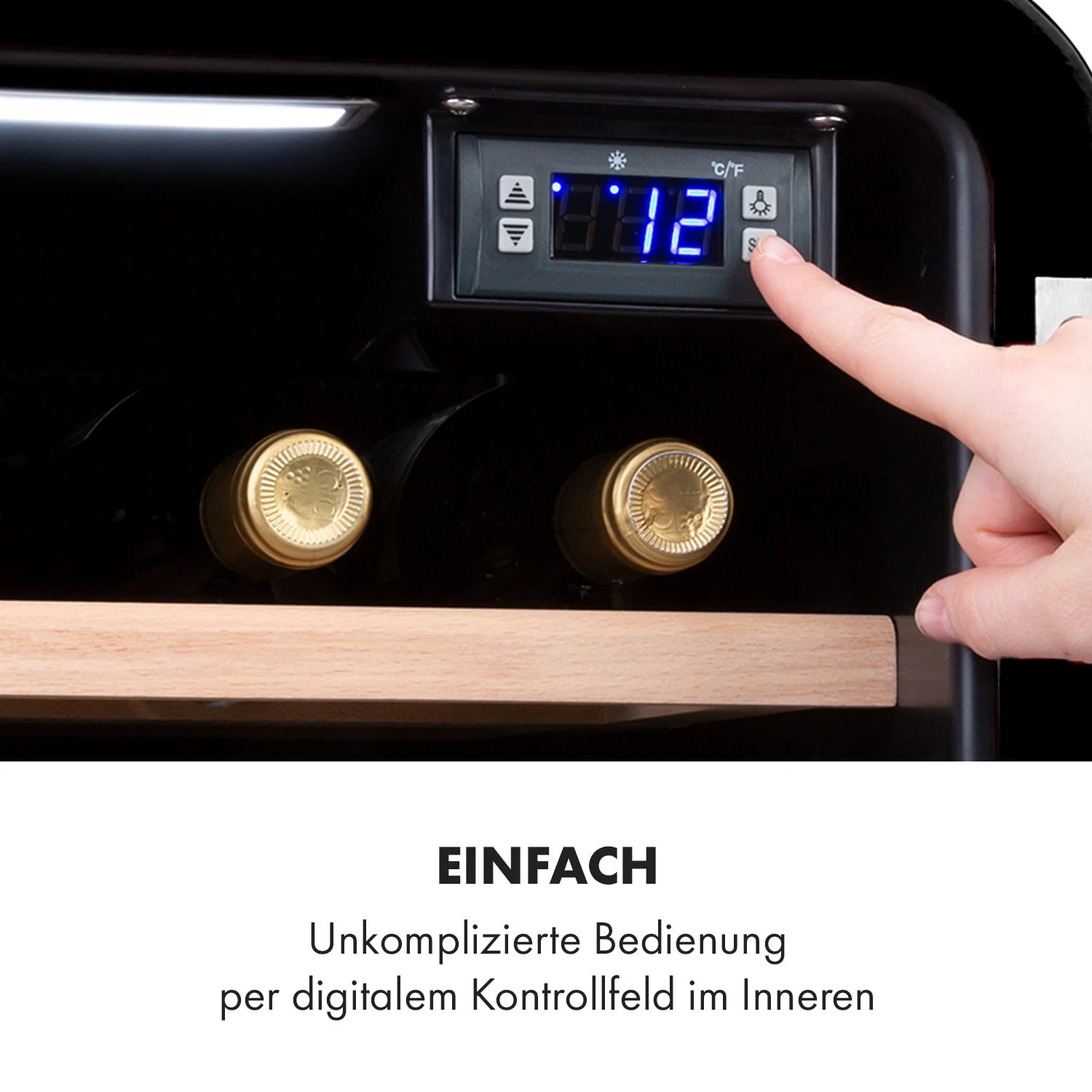 Vinetage 12 Getränkekühler Kühlschrank 48 Liter 4-22°C Retro-Design – Bild 4