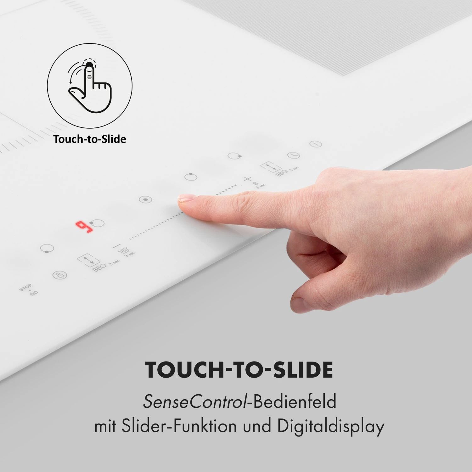 Delicatessa 90 Flex Einbaukochfeld Induktion 5 Zonen 7400W Autark – Bild 5