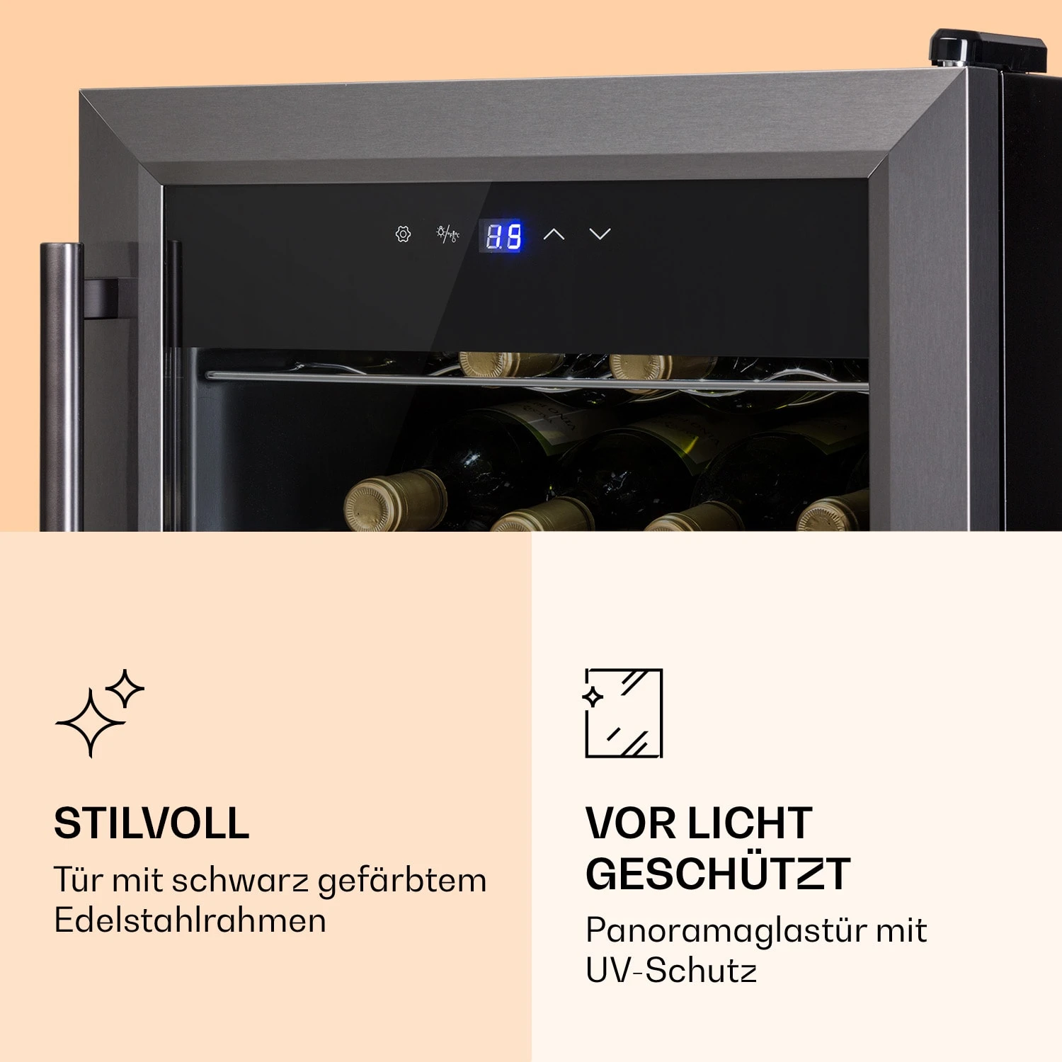 Ultimo 20 Uno Weinkühlschrank 53l Touch-Bedienfeld 131W 5-18°C – Bild 4