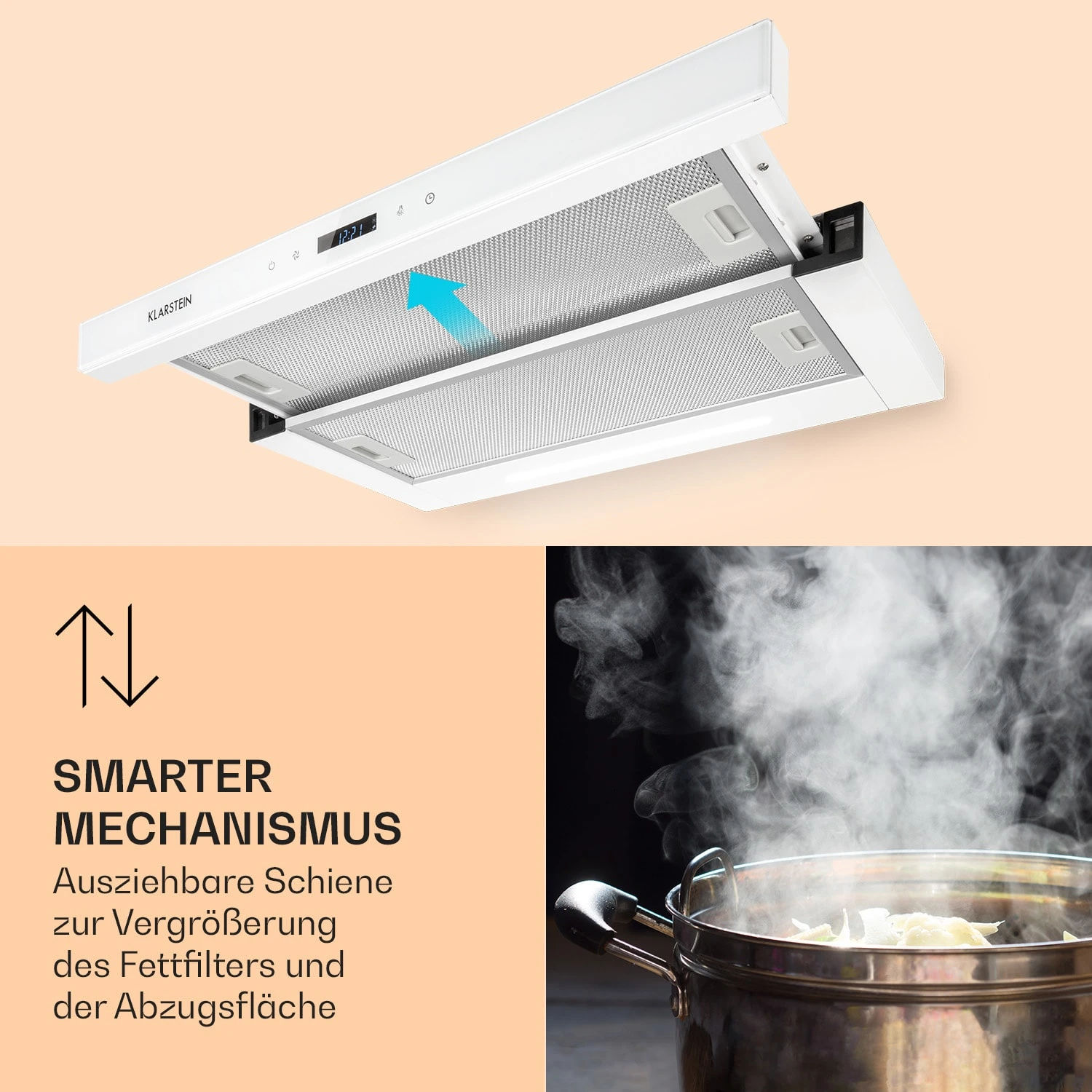 Mariana Neo 60 Flachschirmhaube 60cm 640 M³/h Abluft LED – Bild 5