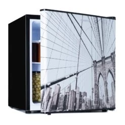 CoolArt 45L Mini-Kühlschrank EEK F Gefrierfach 1,5l Designtür