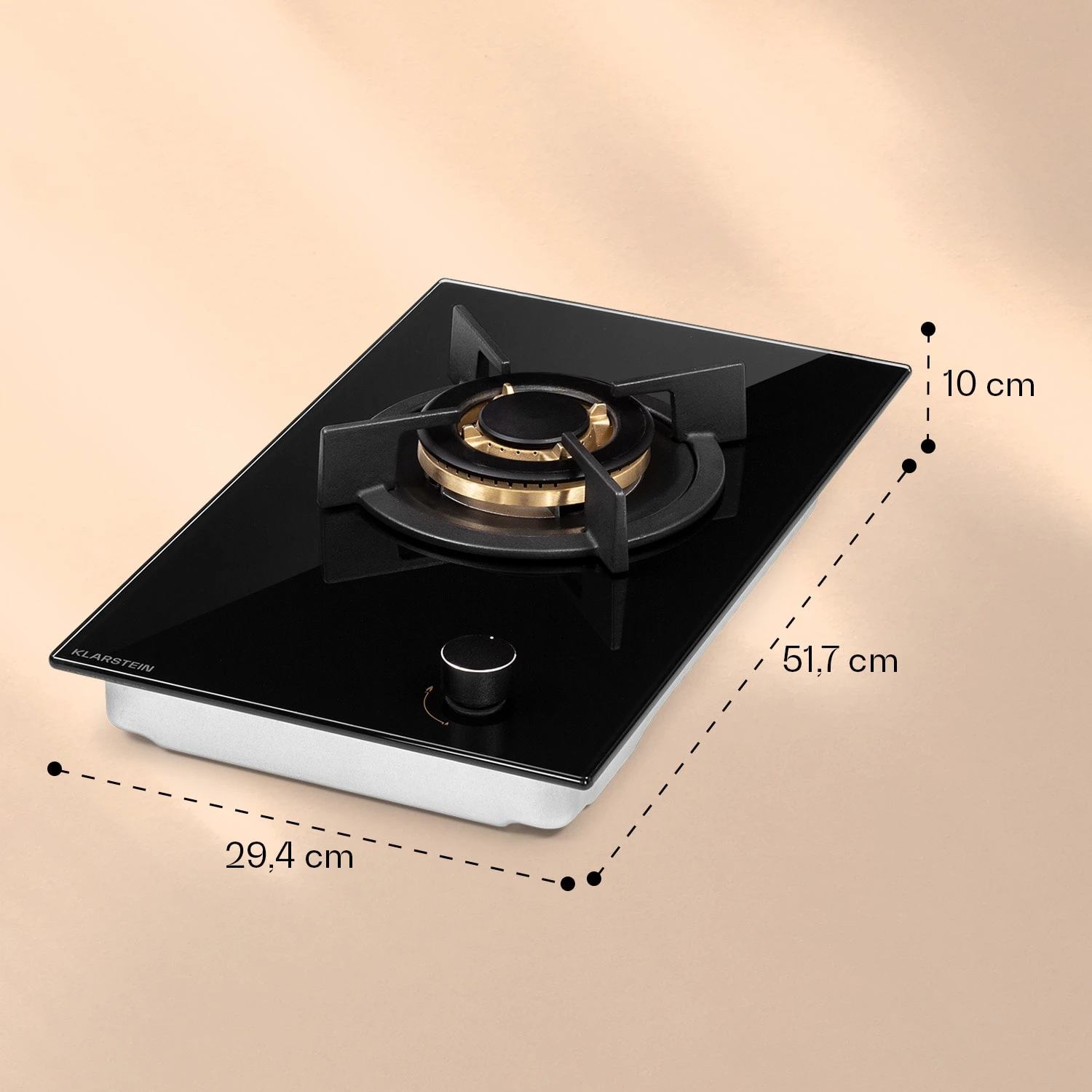 Goldflame Gaskochfeld 1 Wokbrenner Glaskeramik – Bild 6