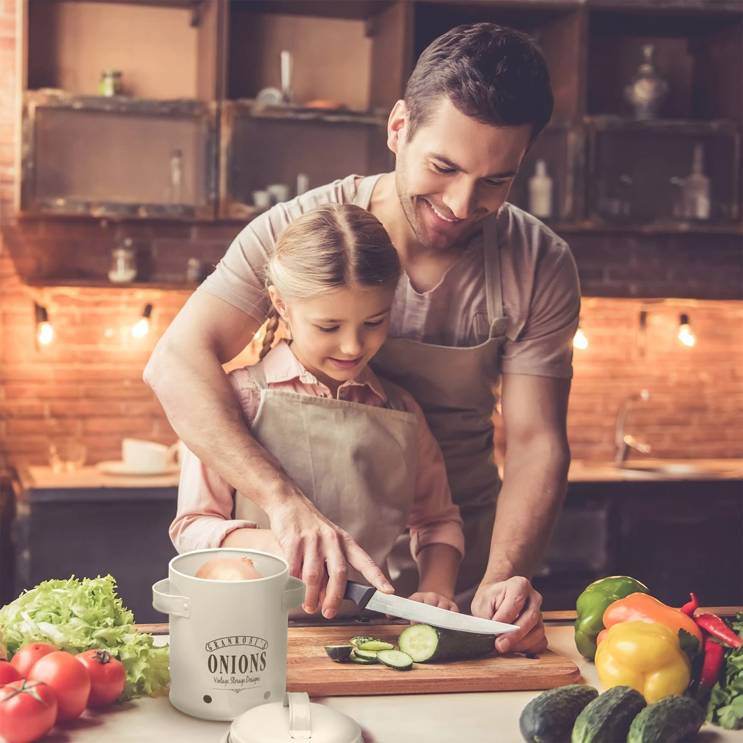 Iowa Zwiebeltopf Emaille-Stahlblech Ca. 17 X 22,5 X 14 Rostfrei – Bild 2