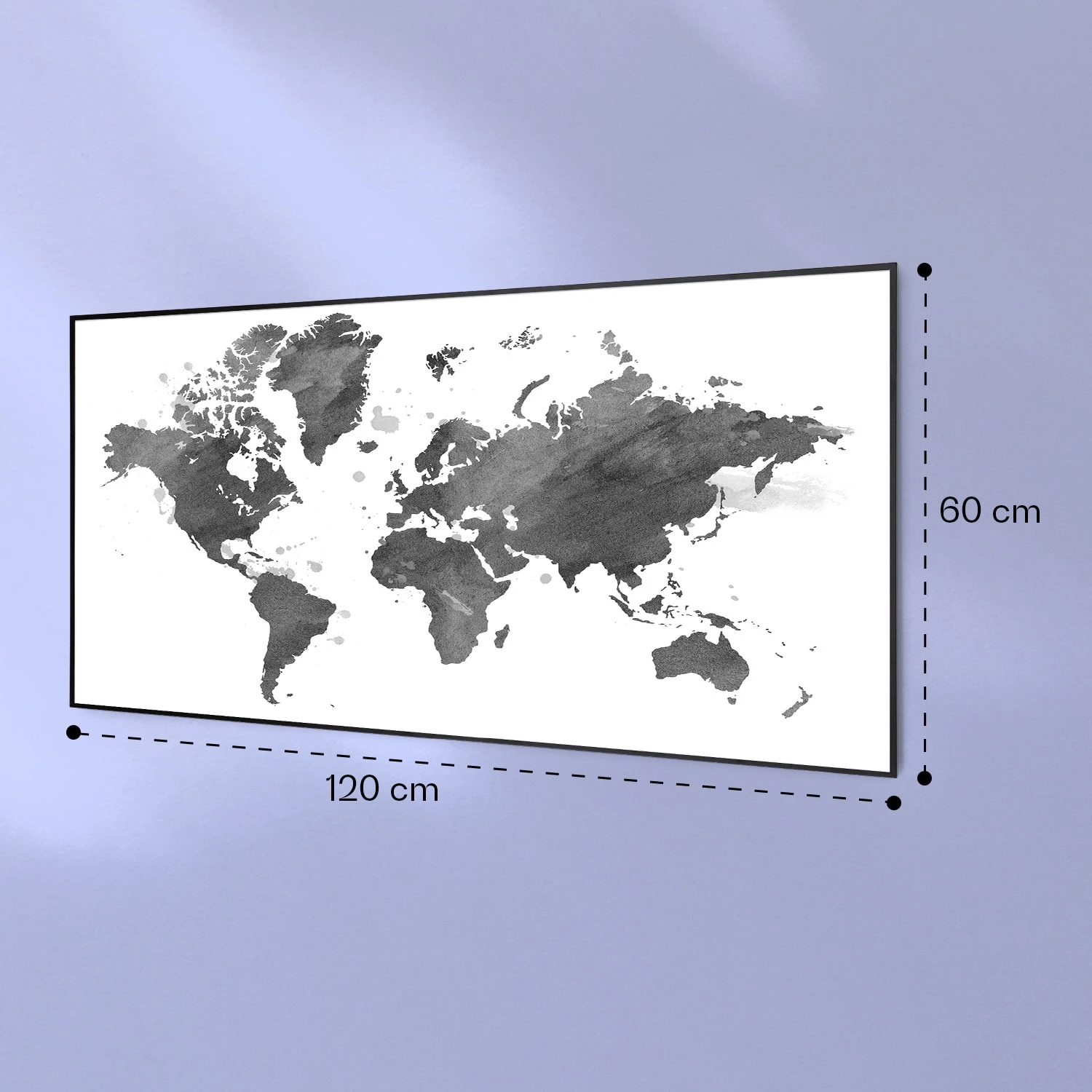 Wonderwall Air Art Smart Infrarotheizung Schwarze Karte 120x60cm 700W – Bild 7