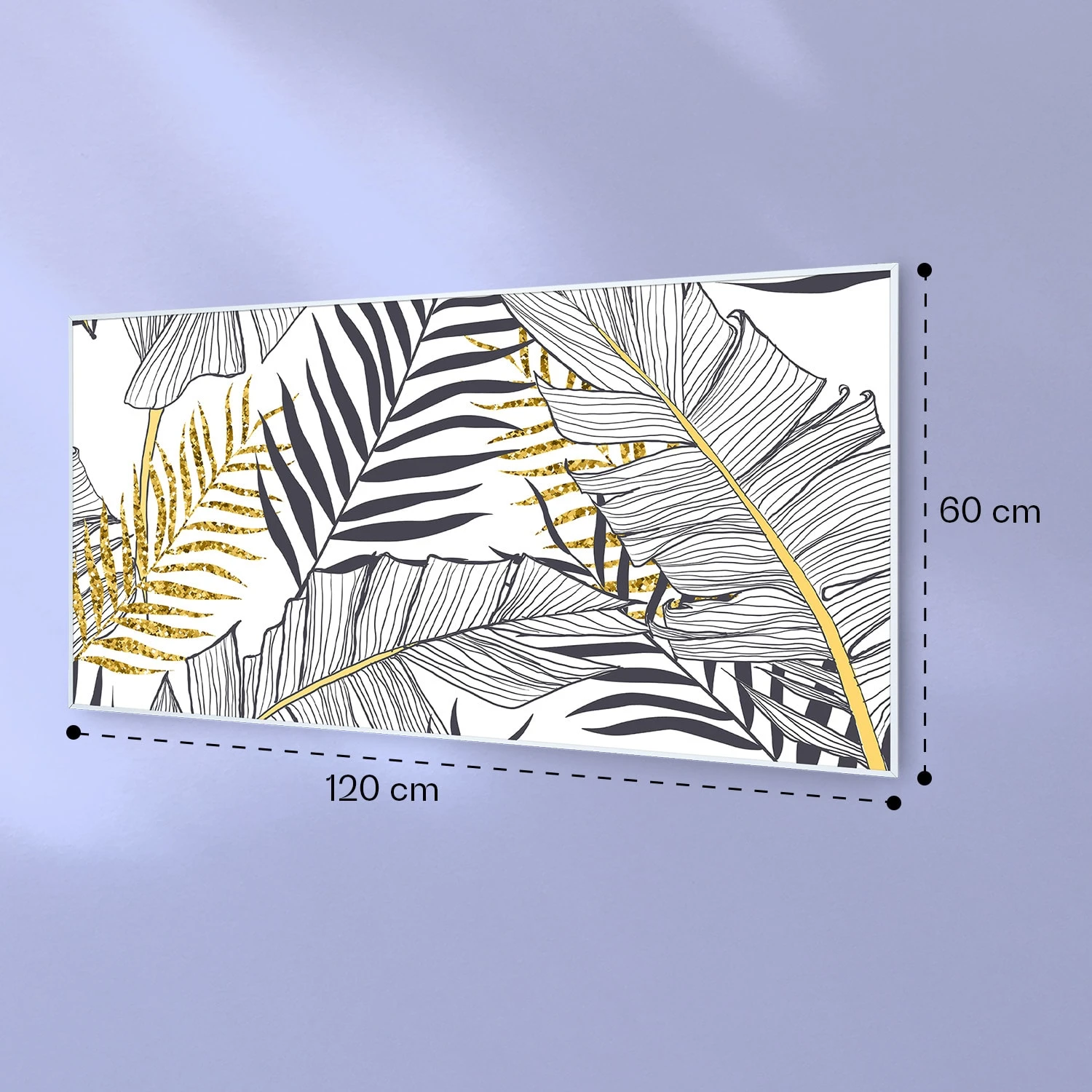 Wonderwall Air Art Smart Infrarotheizung Blatt 120x60cm 700W – Bild 7