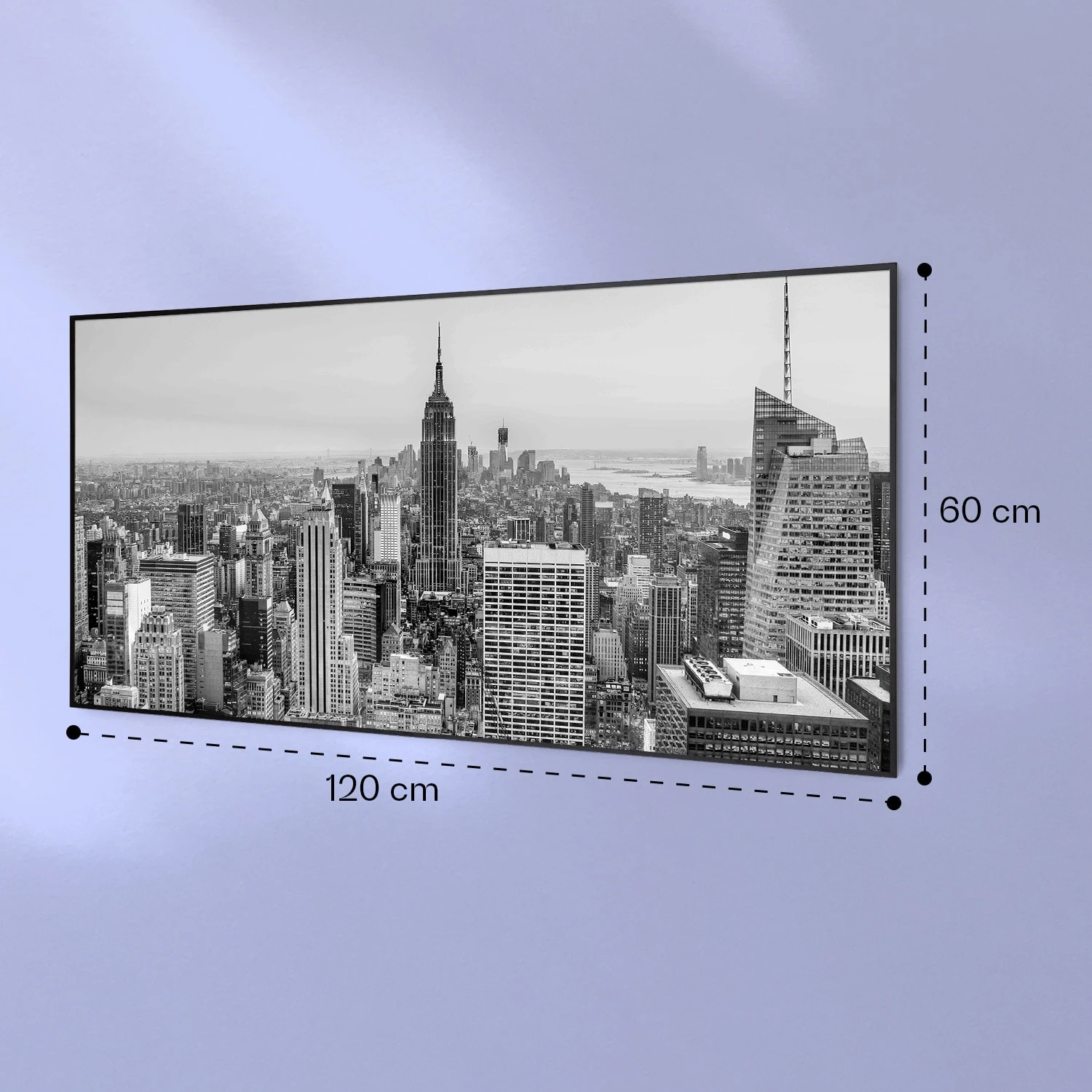 Wonderwall Air Art Smart Infrarotheizung New York City 120x60cm 700W – Bild 7