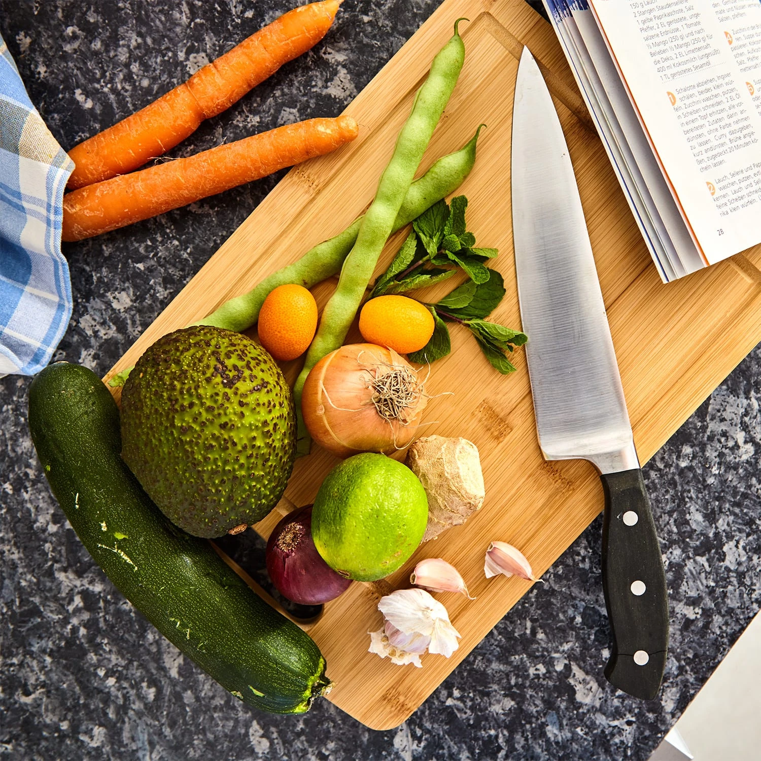 Batvik Bambus-Schneidebrett 33 X 1,5 X 23 Cm (BxHxT) Saftrille – Bild 2