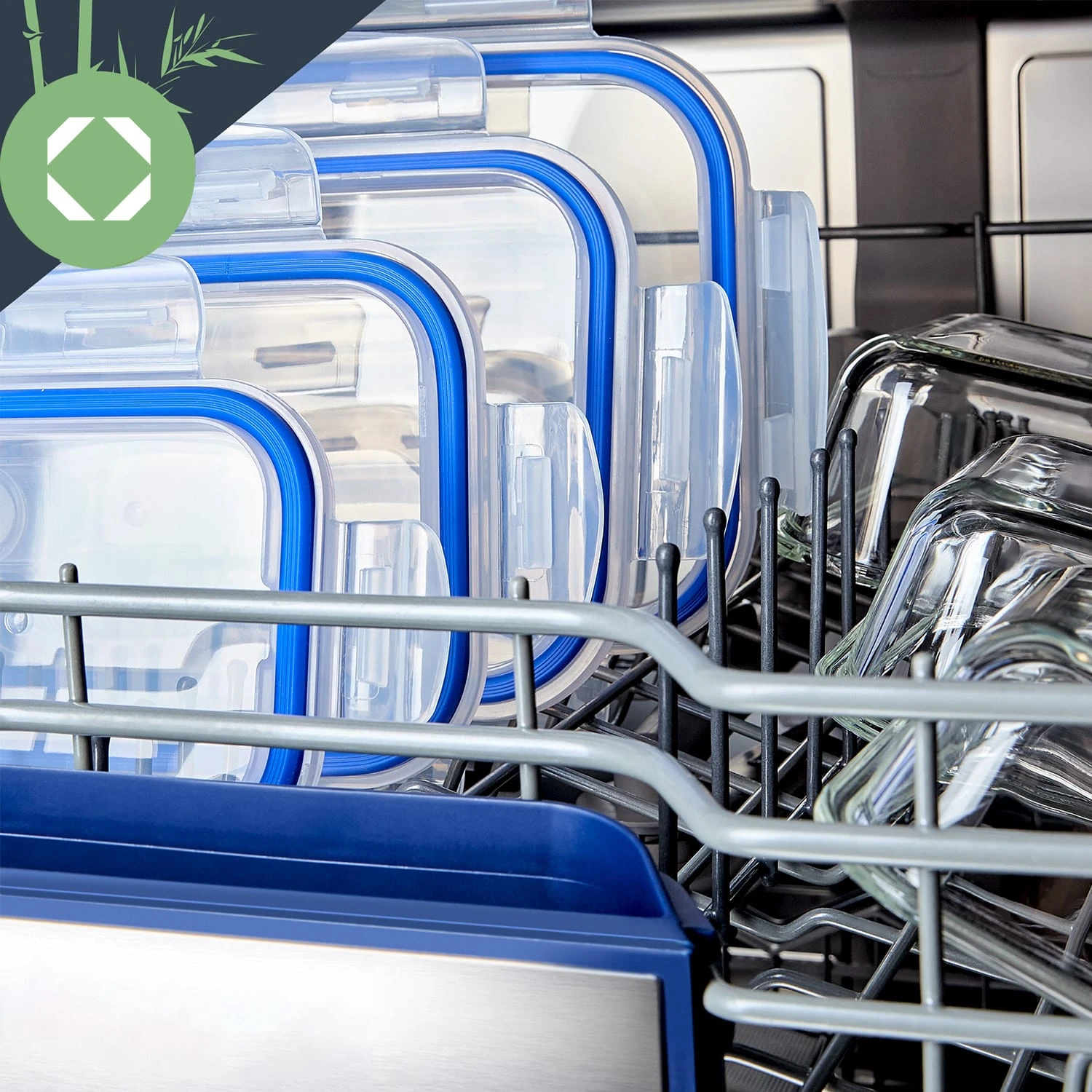 Rechteckige Glasbox 1520 Ml, 1040 Ml, 640 Ml, 370 Ml Mit Deckel 4er-Set – Bild 6