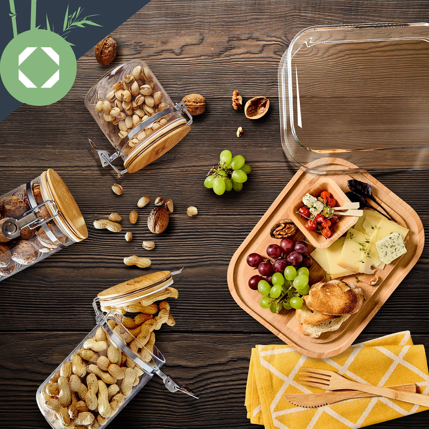 Glas-Servierplatte Luftdicht Geschmacksneutral Spülmaschinenfest – Bild 5