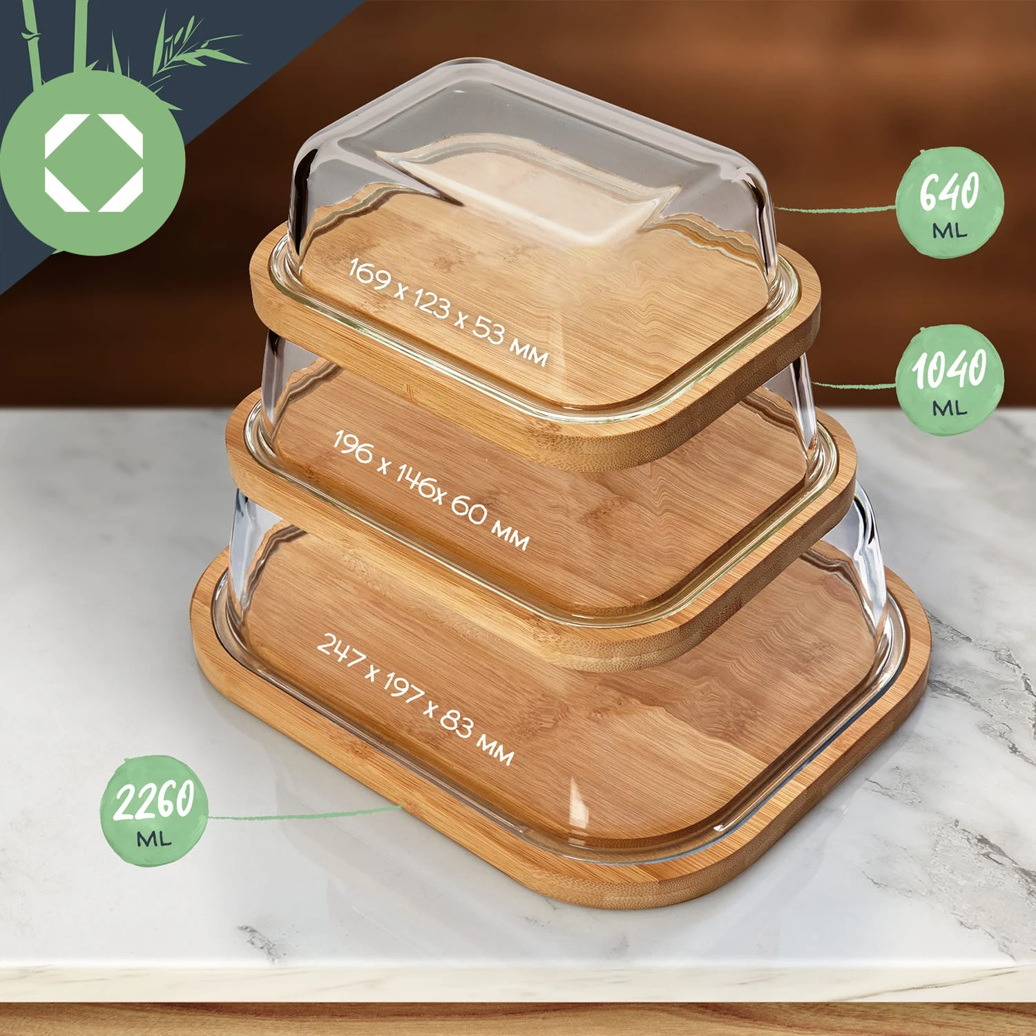 Glas-Servierplatte Luftdicht Geschmacksneutral Spülmaschinenfest – Bild 6