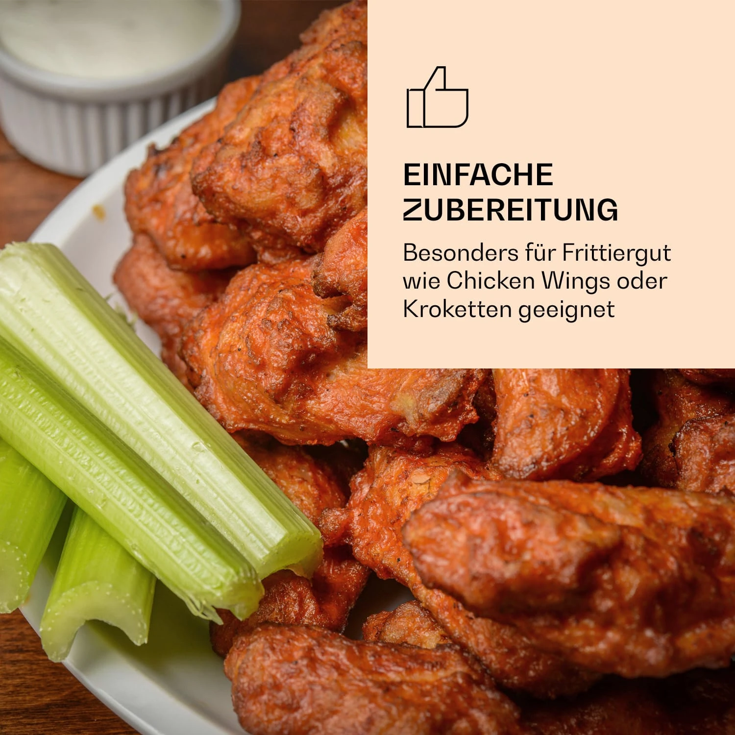 AeroVital Jumbo Heißluftfritteuse Gitterkorb Edelstahl – Bild 2
