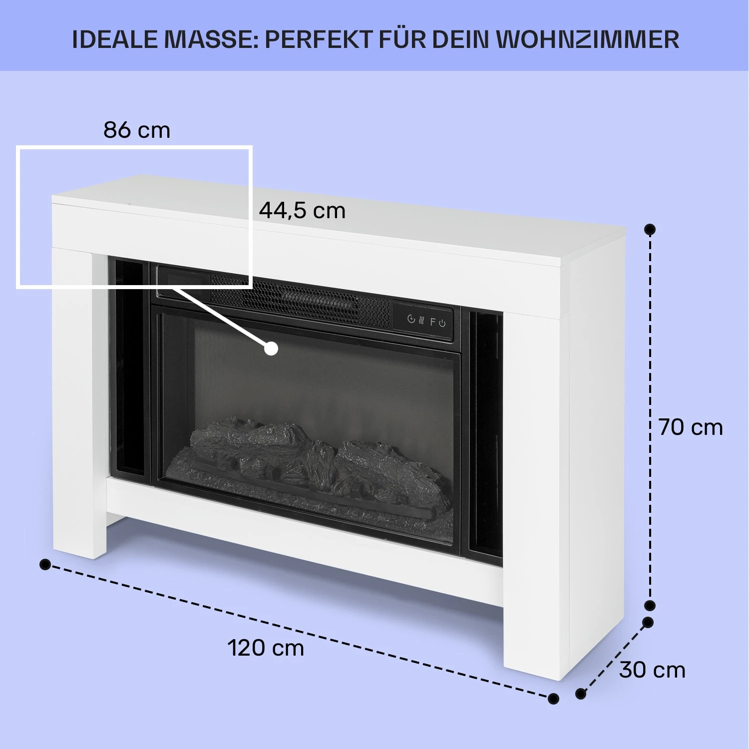 Studio Loft 2 Elektrokamin 1900 W LED-Technik Fernbedienung – Bild 5