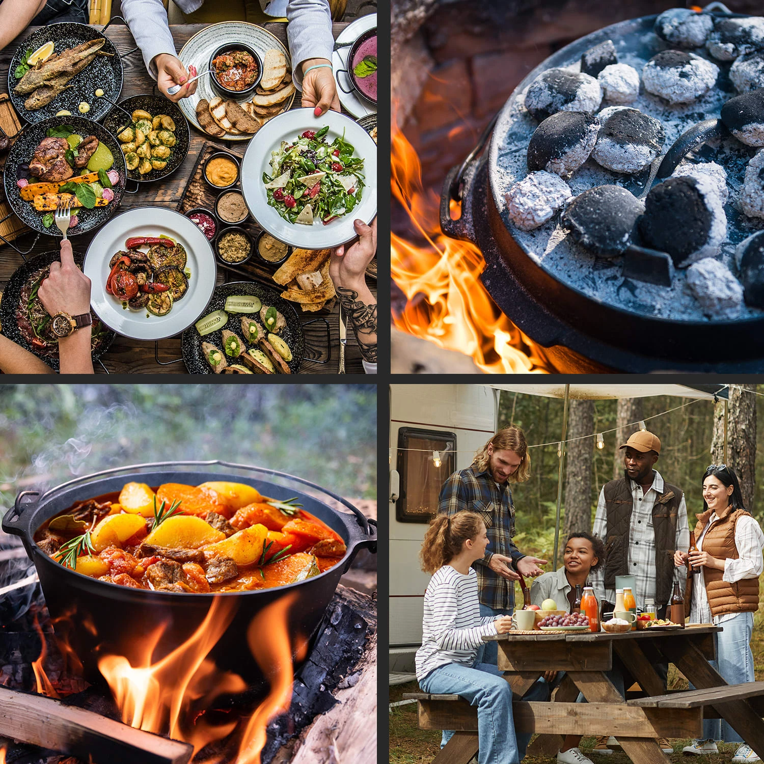 Guernsey Premium Dutch Oven 12.0 BBQ-Topf Gusseisen Voreingebrannt Größe XL / 12 Qt – Bild 5