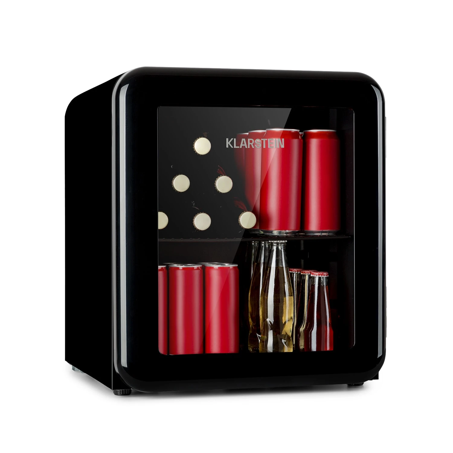 PopLife Getränkekühler Kühlschrank 0-10°C Retro-Design