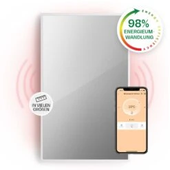 La Palma 1000 Smart 2-in-1 Heizgerät Infrarot Konvektor 120x60cm 1000W Spiegel