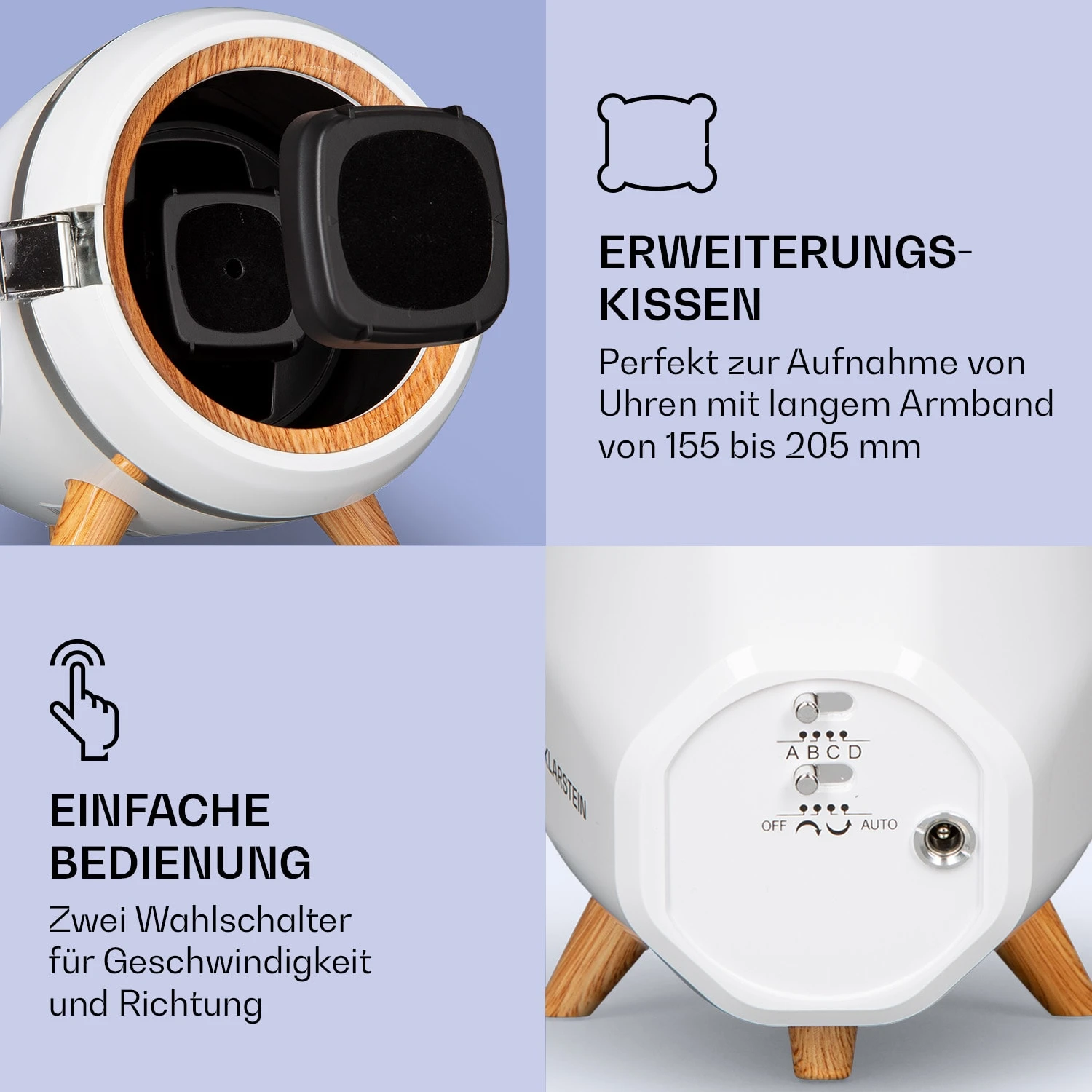 Sindelfingen Uhrenbeweger Rechts-Links-Lauf 1 Uhr Schwarz – Bild 4