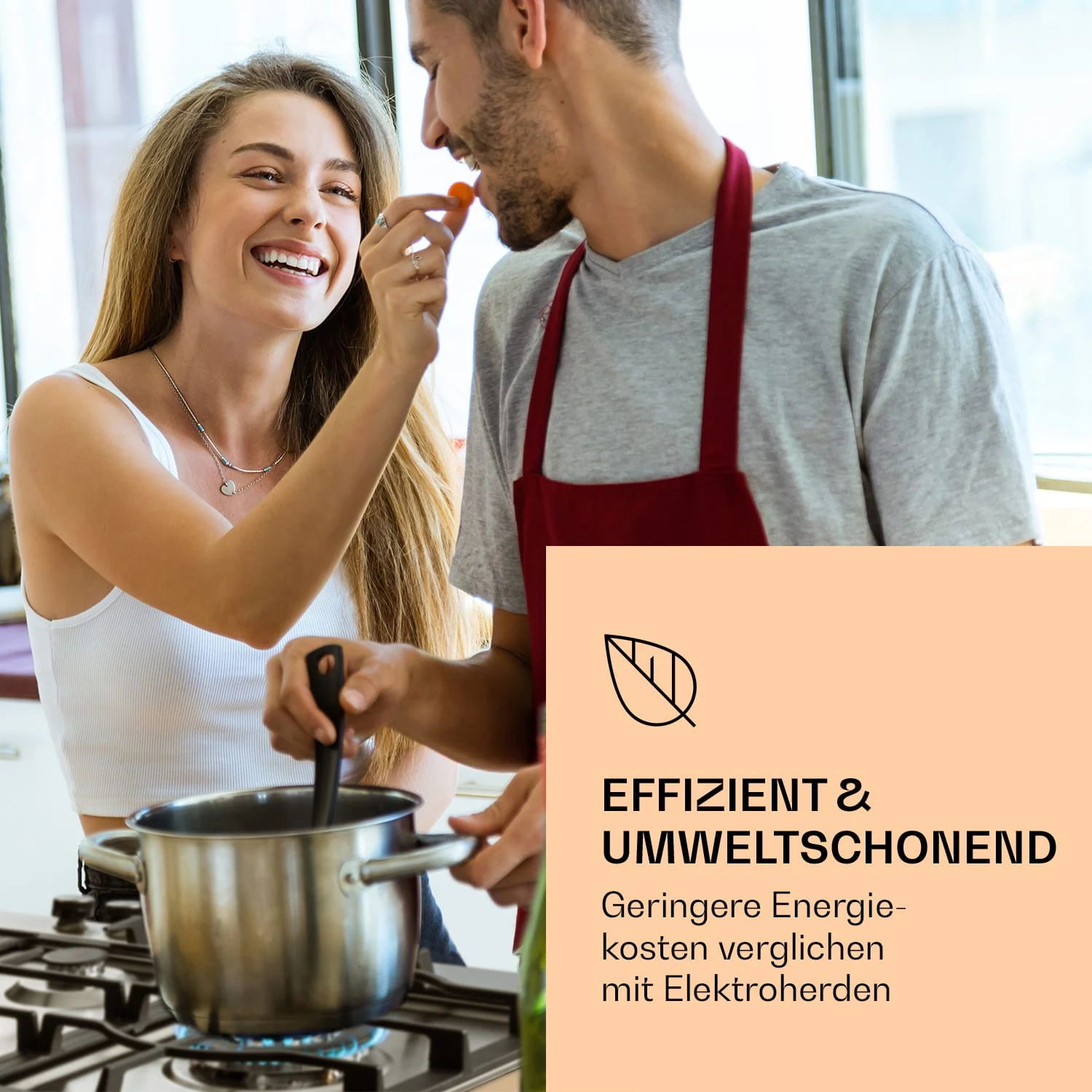 Ignito Chef Edition 5 Zonen Gaskochfeld 5-flammig Sabaf-Brenner Glaskeramik – Bild 2