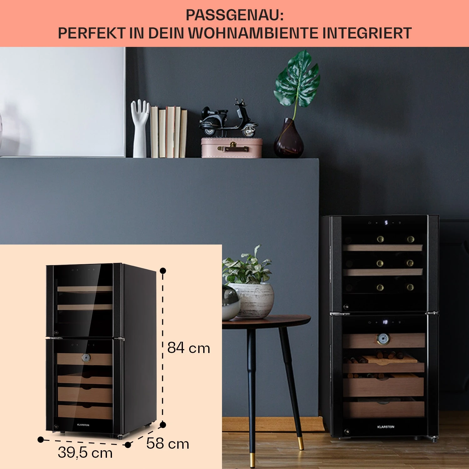 El Dorado 89 Humidor & Weinkühlschrank Touch 89L LED – Bild 6