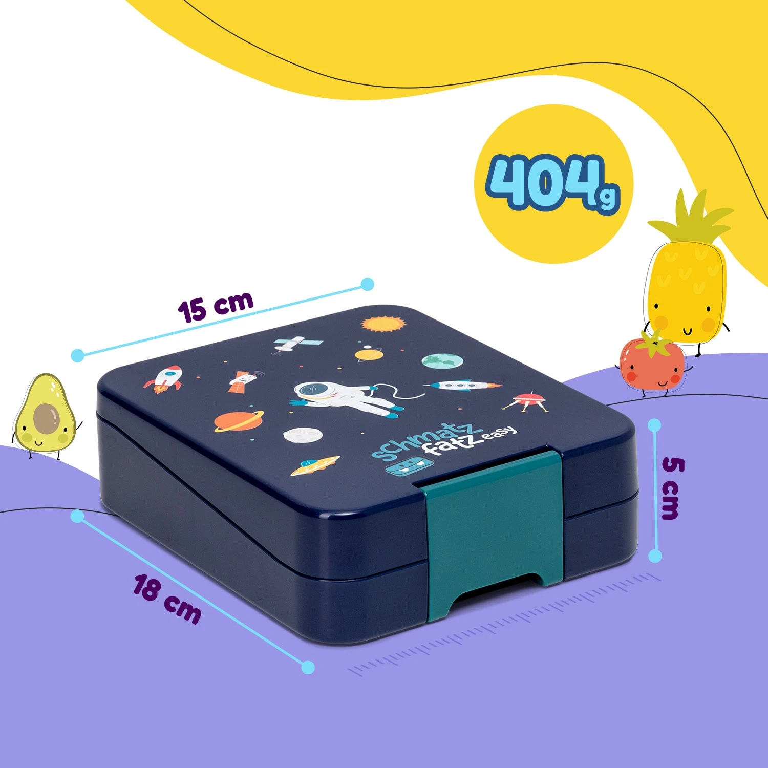 Klarstein Schmatzfatz Easy Snackbox 4 Fächer 18 X 15 X 5 Cm (BxHxT) – Bild 8