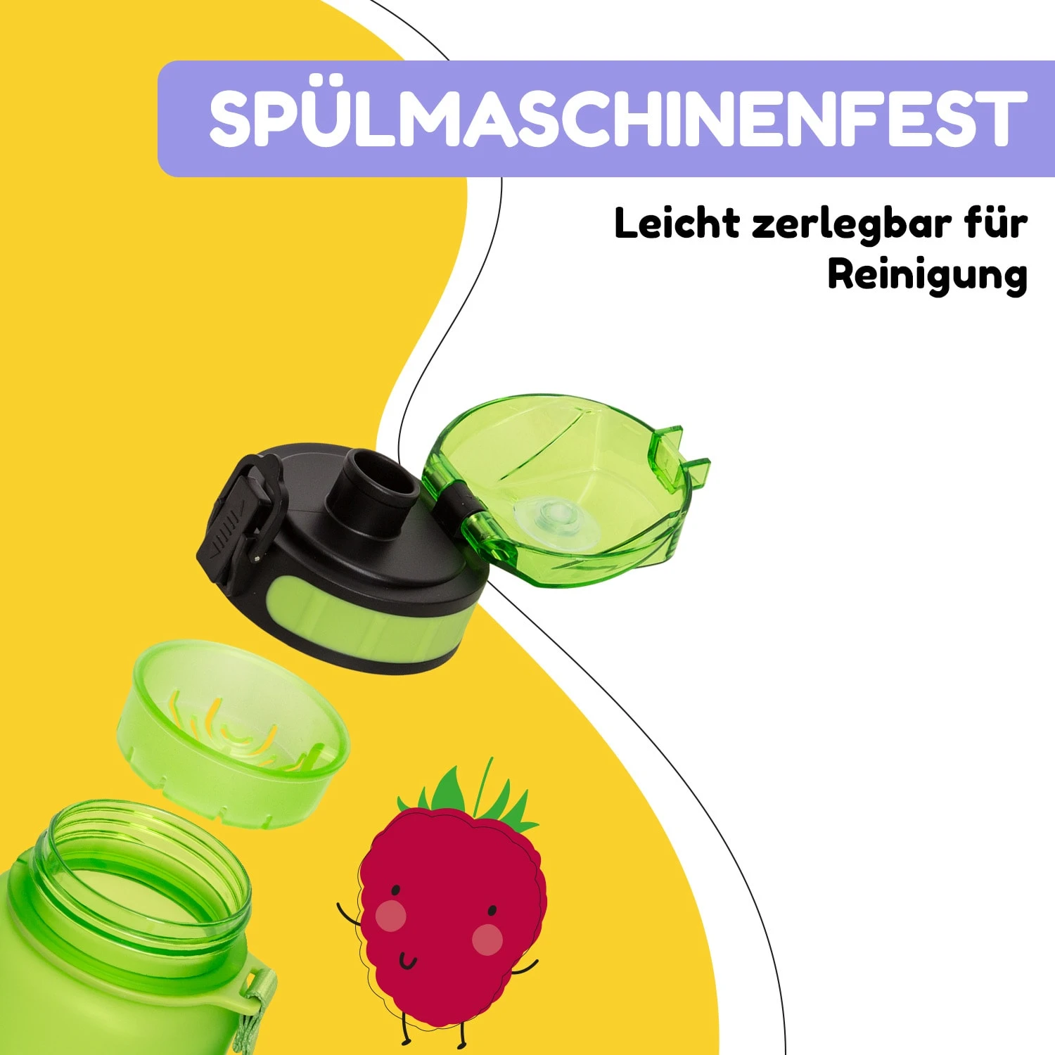 Wakaba Trinkflasche 800 Ml Tritan BPA-frei – Bild 4