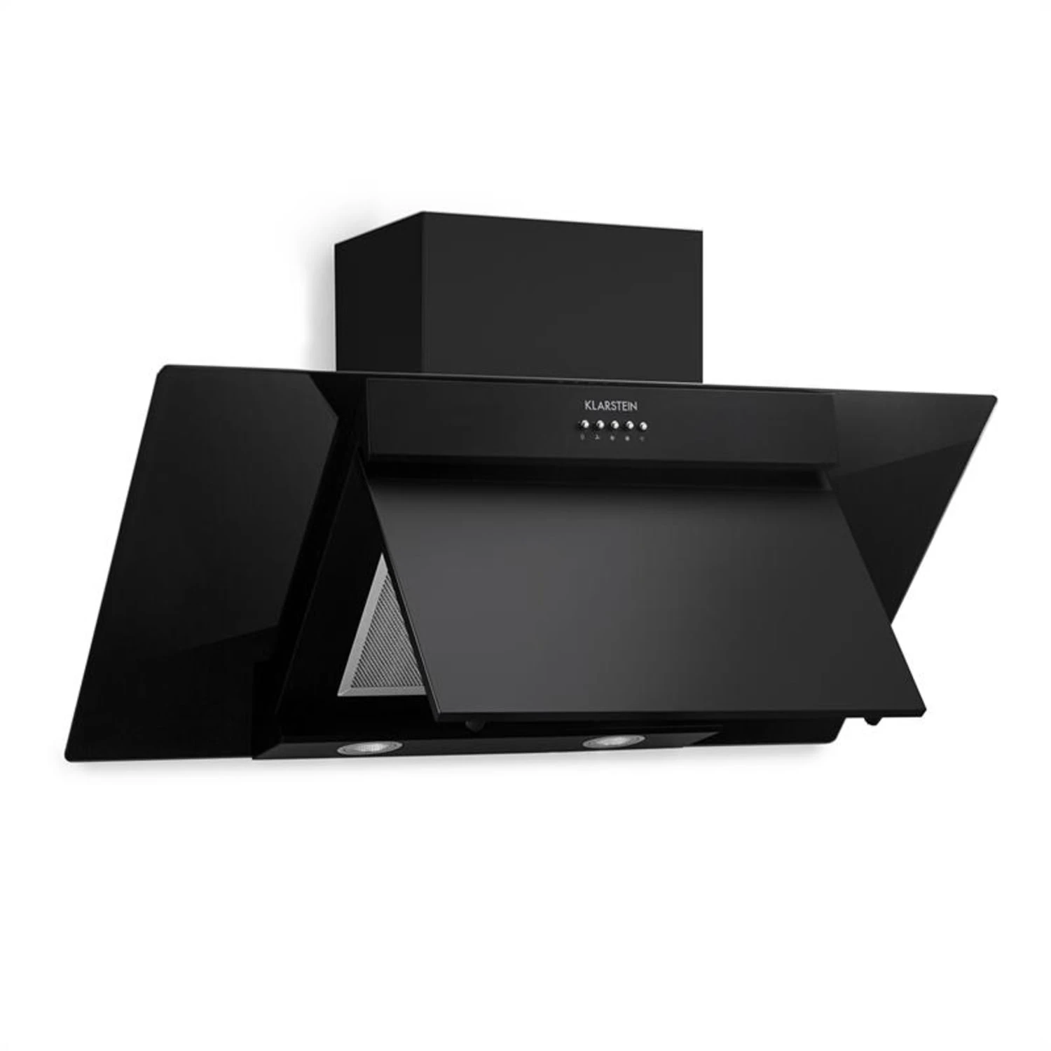 Zola Dunstabzugshaube Umluftset 90cm 635m³/h Aktivkohlefilter Schwarz – Bild 4