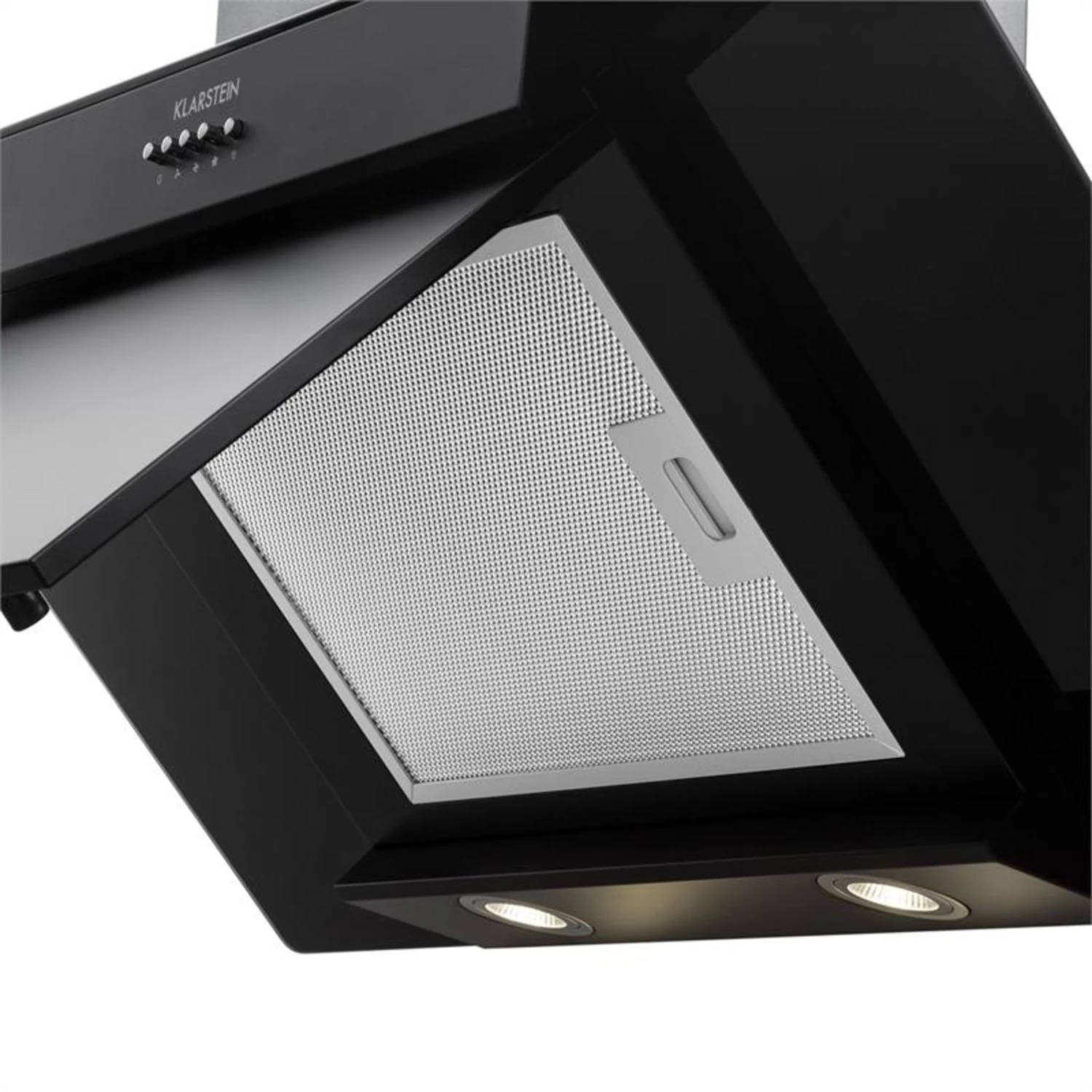 Zola Dunstabzugshaube Umluftset 90cm 635m³/h Aktivkohlefilter Schwarz – Bild 6