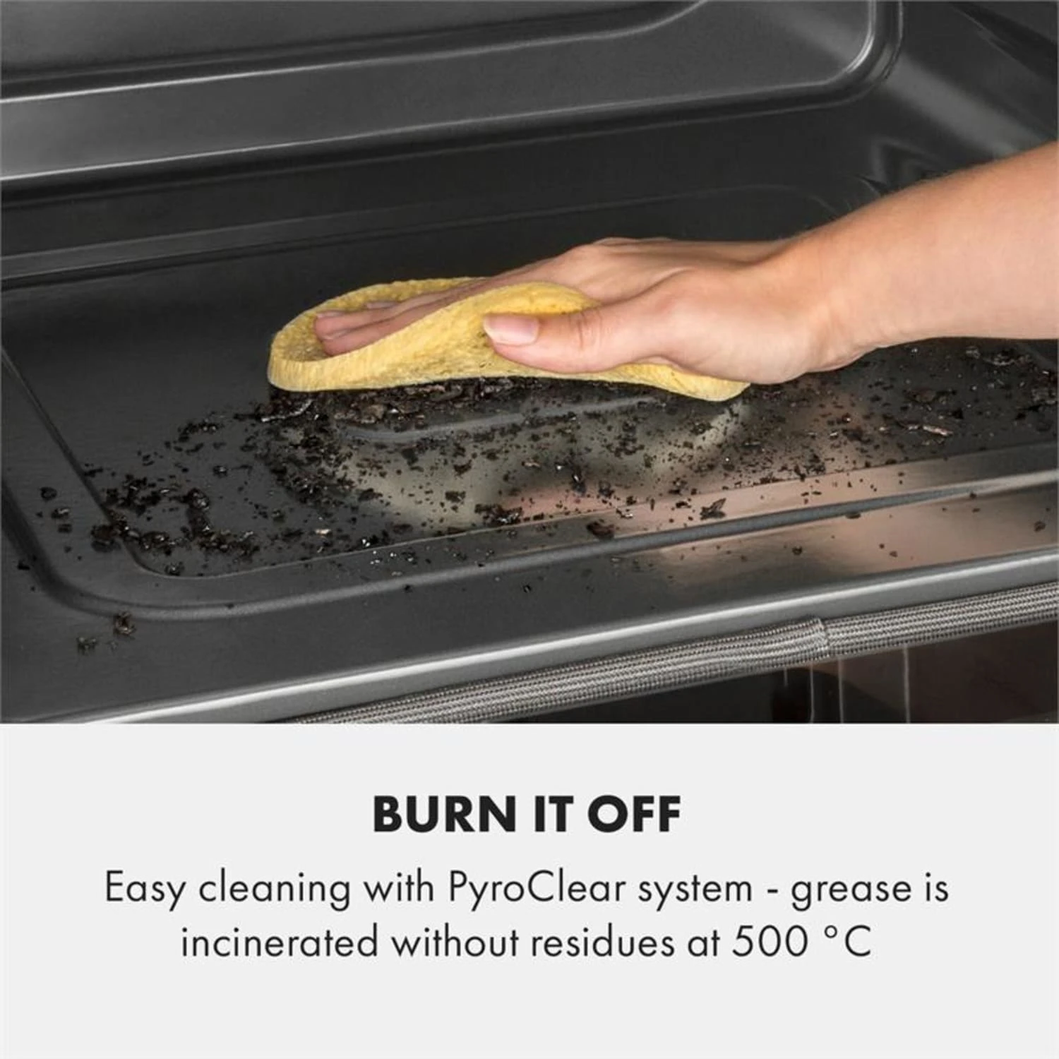 Gusteau Delicatessa Einbau-Ofen-Set Induktion 7000W 64Ltr Weiß Edelstahl – Bild 4